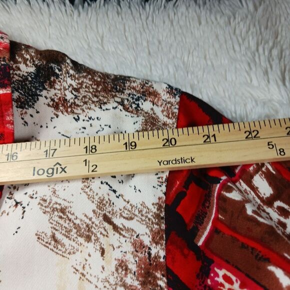 Um Company Vintage London Shacket. Woman's XL. Cafe Motif. 4 Button. Beadwork... - Picture 5 of 16